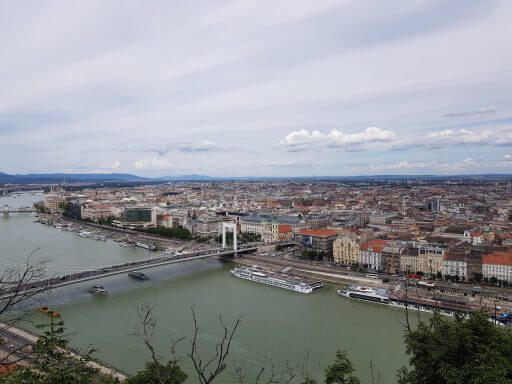 vue sur le Danube à Budapest