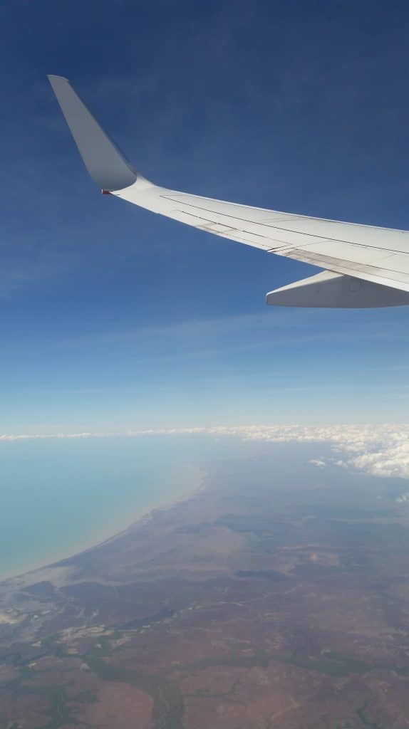 depuis un avion en Australie