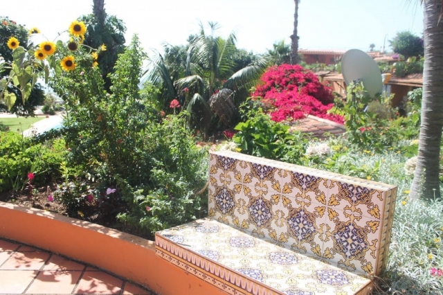 Jardin botanique au Quinta splendida à Madère