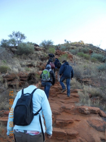 Pente raide Randonnée Centre rouge en Australie