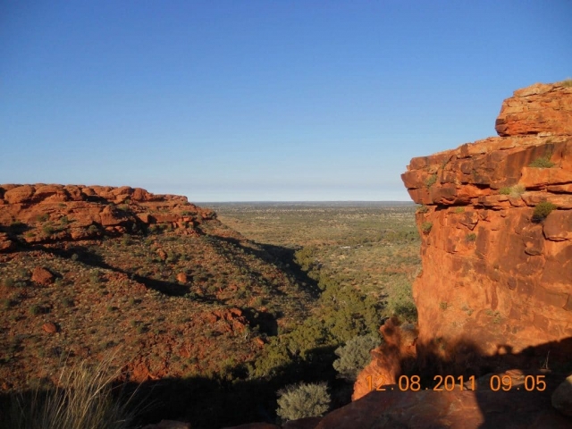 paysage de l'outback centre rouge en Australie