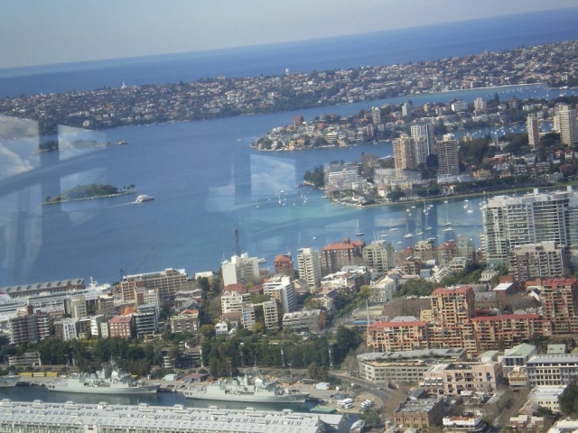 Vue de la Sydney Tower La baie depuis la Sydney Tower en Australie