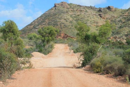 Cape Range National Park Route dans le Cape Range National park en Australie