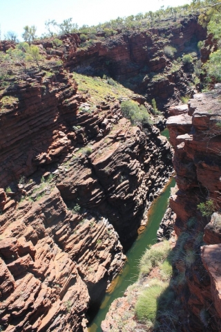 Joffre Gorge dans le parc de Karijini Joffre Gorge dans le parc de Karijini en Australie