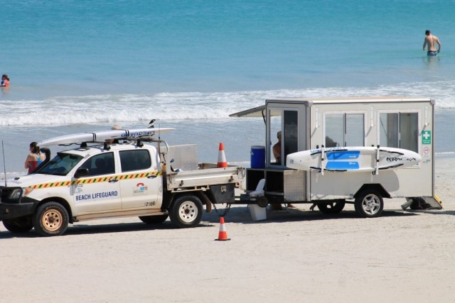 Poste de secours à Cable Beach Poste de secours à Cable Beach en Australie