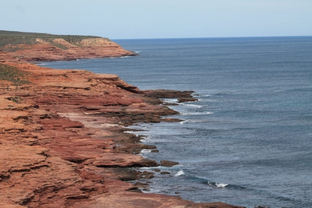 Red Bluff dans le parc national de Kalbarri Red Bluff dans le parc national de Kalbarri en Australie