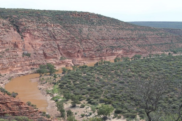 Rivière Murchidson dans le parc national de kalbarri rivière Murchidson dans le parc national de Kalbarri