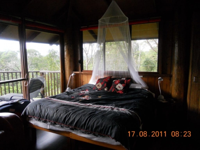 maison dans les arbres salon salon dans la maison dans les arbres au Rose gums wilderness retreat