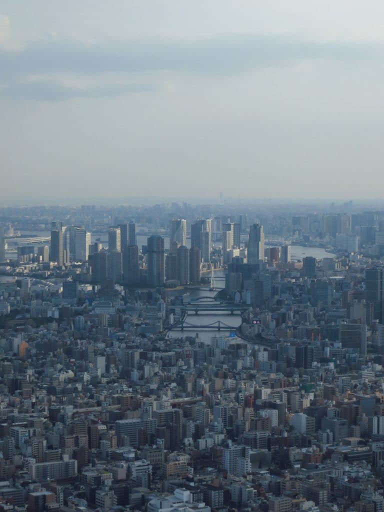 Vue sur Tokyo depuis la Skytree Tower