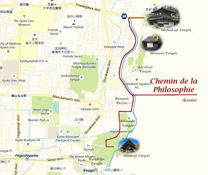 Le chemin de la philosophie Carte