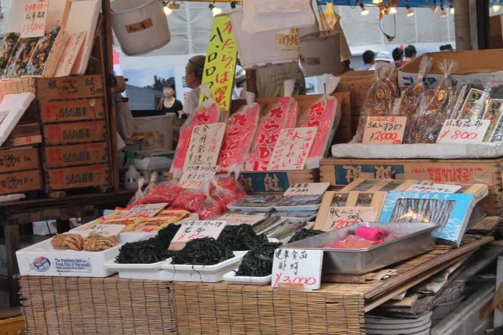 marché d'Ameya Yokocho algues