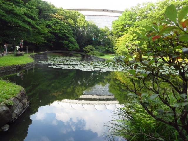 pièce d'eau dans le parc Koishikawa pièce d'eau dans le parc Koishikawa