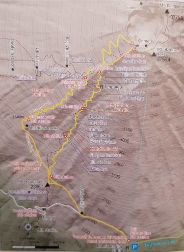 Route Yoshida Mont Fuji