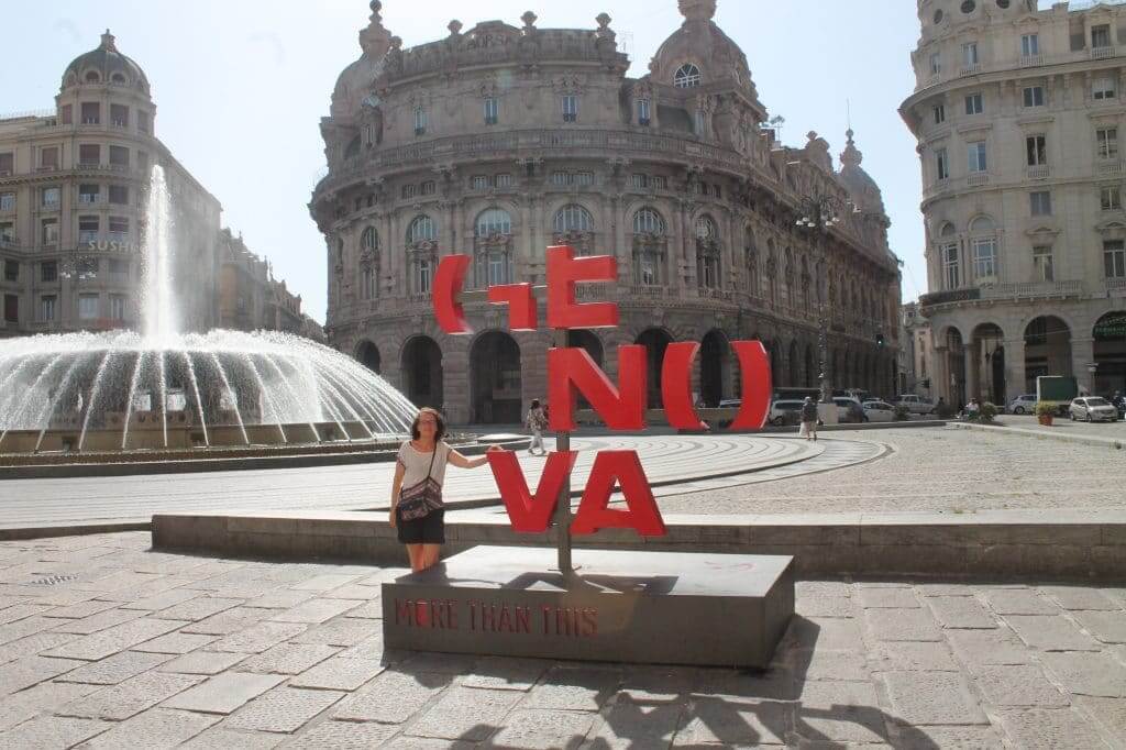 Piaza de Ferrari à Gênes