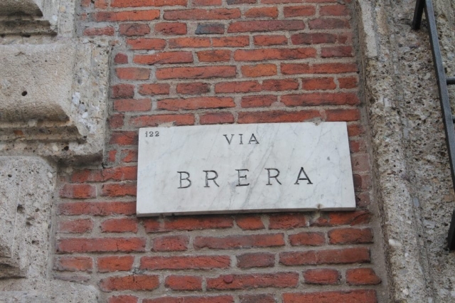 Via Brera à Milan Via Brera à Milan