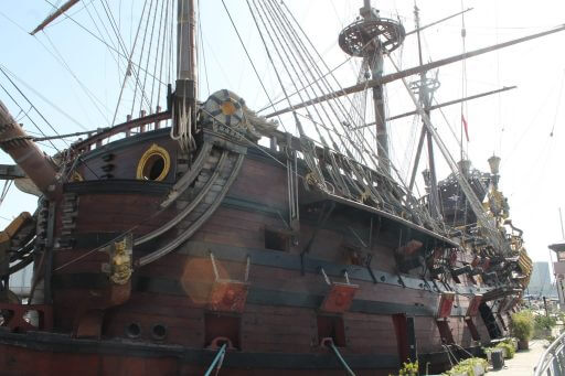 reconstitution du gallion Neptune à Gênes