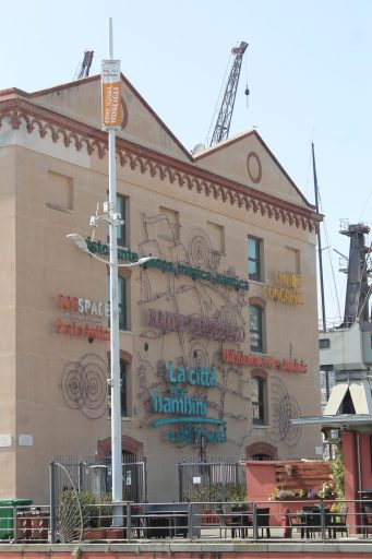 Aménagement sur le port de Gênes pour les enfants