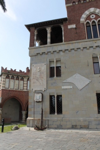 Détail du château d'Albertis à Gênes Détail du château d'Albertis à Gênes