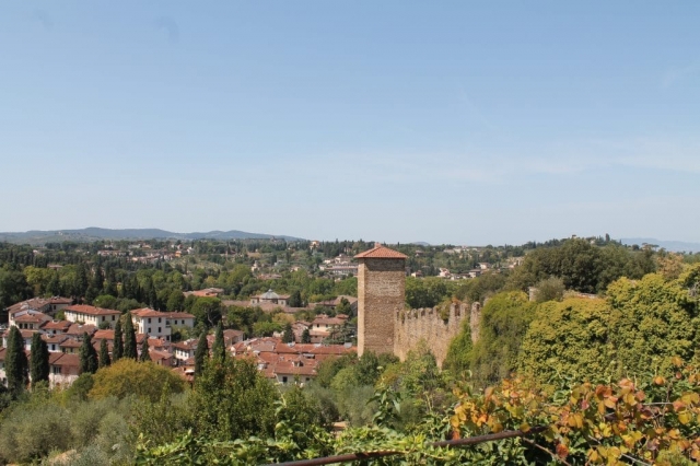 La campagne Toscane depuis les jardins Boboli à Florence La campagne Toscane depuis les jardins Boboli à Florence
