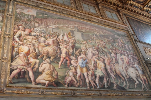 Tableau à l'intérieur du Palazzo Vecchio à Florence Tableau à l'intérieur du Palazzo Vecchio à Florence