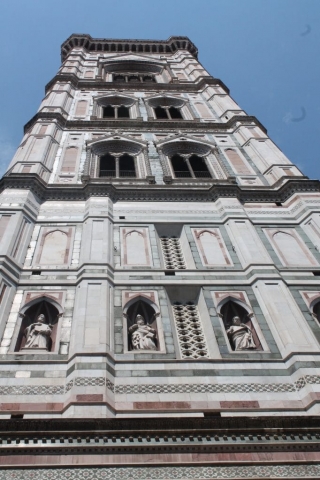 Vue sur le campanile de Giotto à Florence Vue sur le campanile de Giotto à Florence
