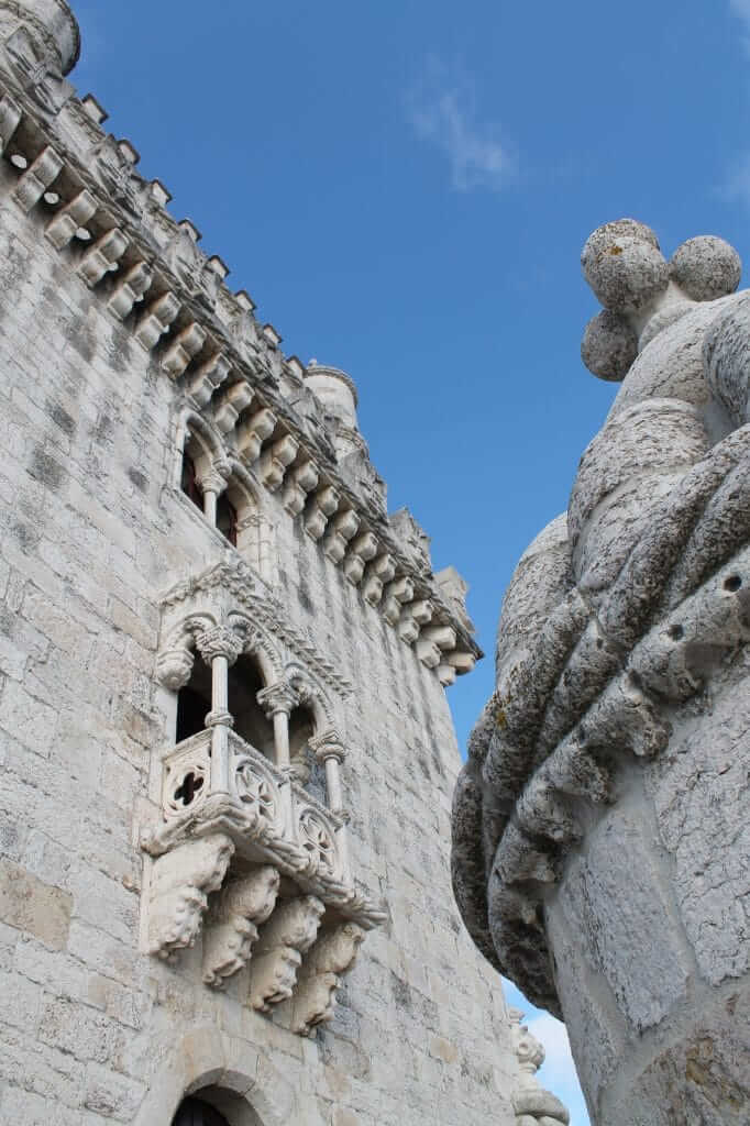 Façade de la tour de Belem à Lisbonne