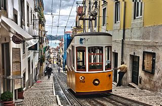 Funiculaire Bica à Lisbonne