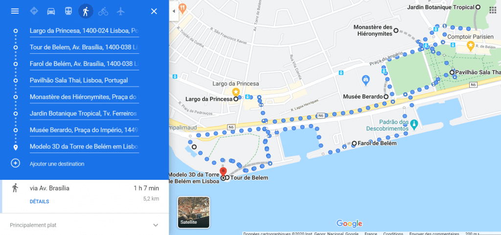 Plan Randonnée urbaine à Belém