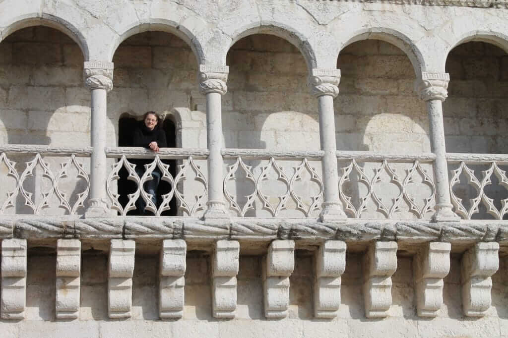 au balcon de la tour de Belem