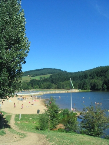 La plage au lac des sapins