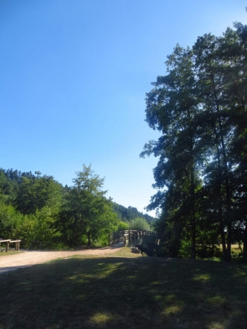 Pont sur le chemin lac des sapins