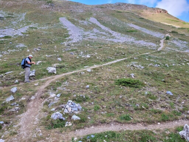 En direction du col de la replanette et du refuge du Thabor En direction du col de la replanette et du refuge du Thabor