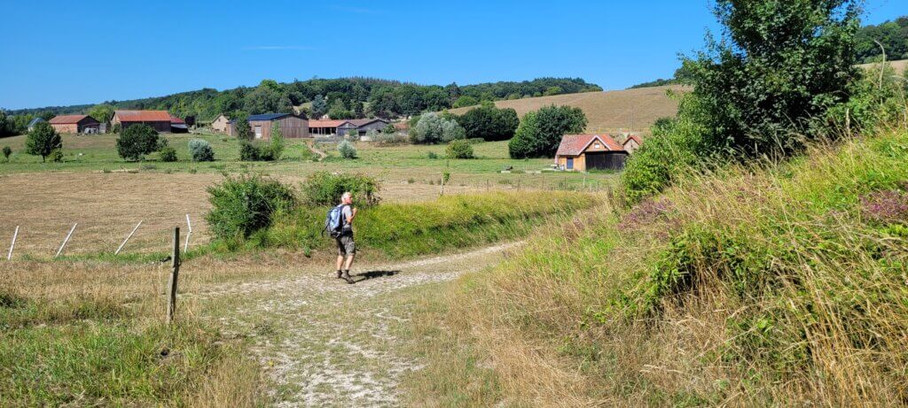 Arrivée près de l'étang