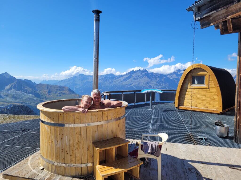 Bain finlandais et pod Le Cocon