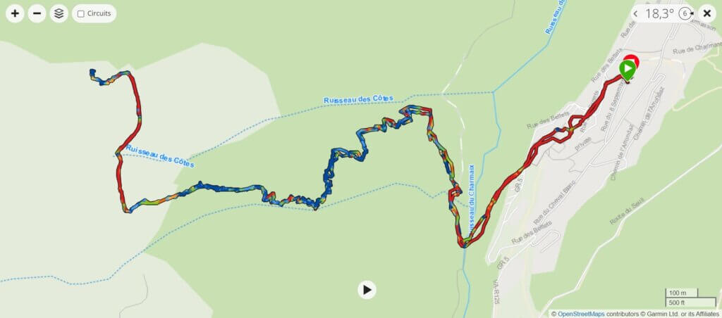 Tracé Arplane depuis Valfréjus