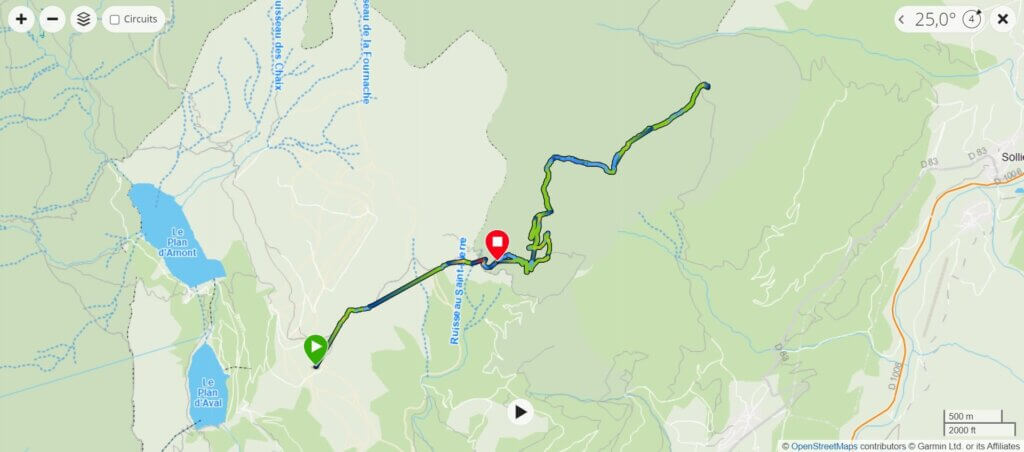 Tracé La Turra et La Loza