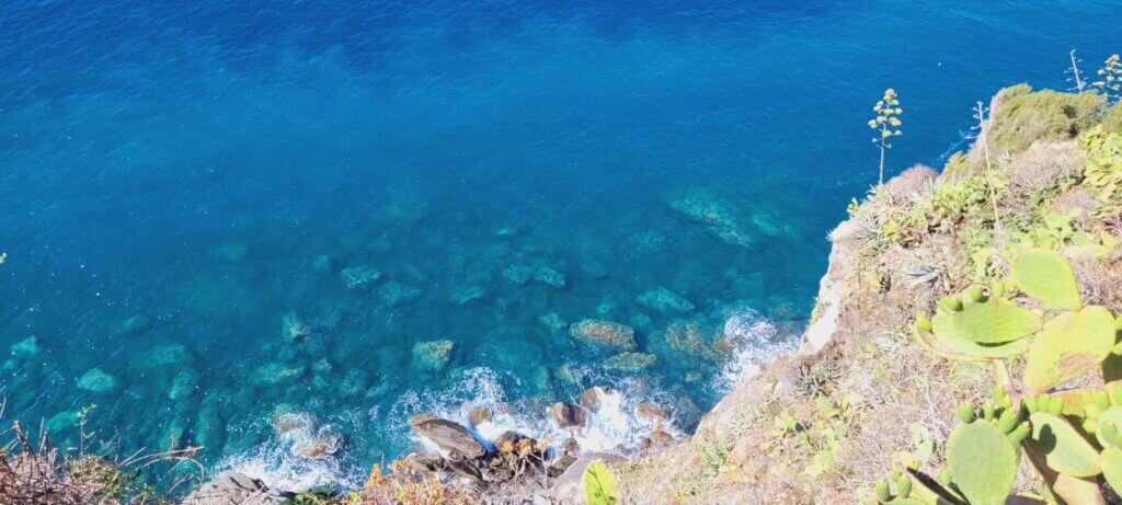 Couleur de l'eau à Corniglia
