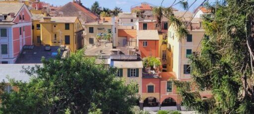 Chiavari maisons colorées