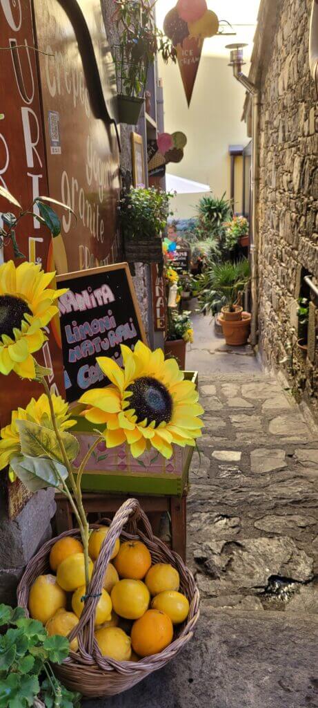 rue fleurie de Corniglia