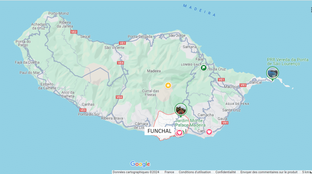 Carte Funchal