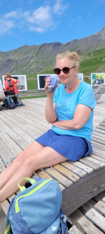 Lac profond pause pique nique et sieste