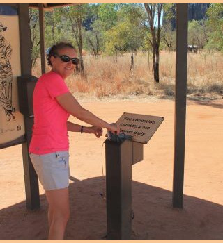 A l'entrée du Windjana Gorge camping en Australie