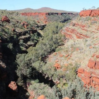 Canyons dans le parc de Karijini en Australie