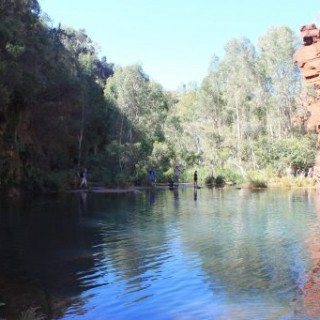 Dans le parc de karijini en Australie