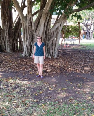 Le long de l'esplanade à Darwin en Australie