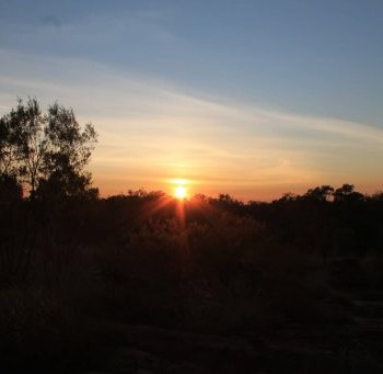 Lever de soleil sur Manning Gorge en Australie