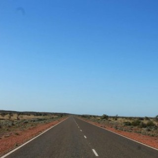 Ligne droite spectaculaire en Australie