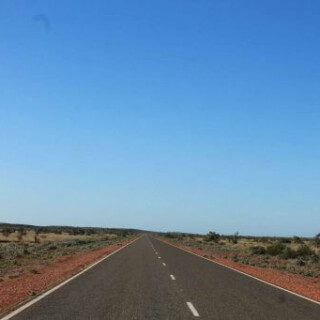 Ligne droite spectaculaire en Australie