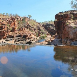 Miroir d'eau à Bell Gorge en Australie