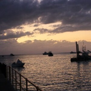 Coucher de soleil sur le Ningaloo Marine Park en Australie